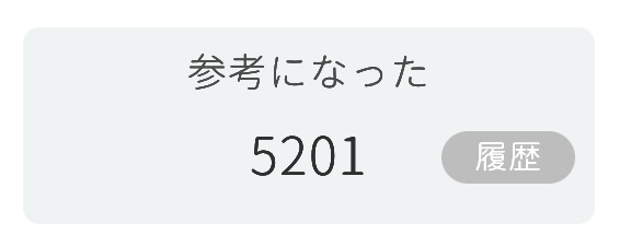 ユメオトの口コミを登録した後に他の人から参考になったボタンを押された合計の表示
